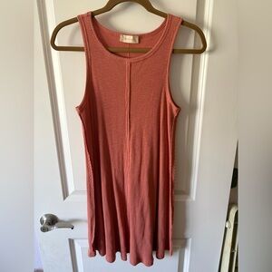 Altar'd State Ribbed Knit dress in Terracotta